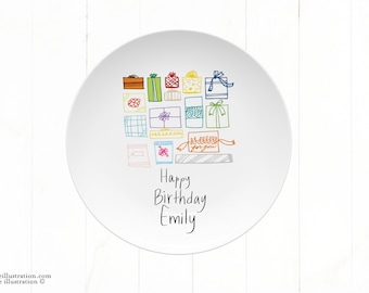 smash cake plate, kids birthday plate personalized