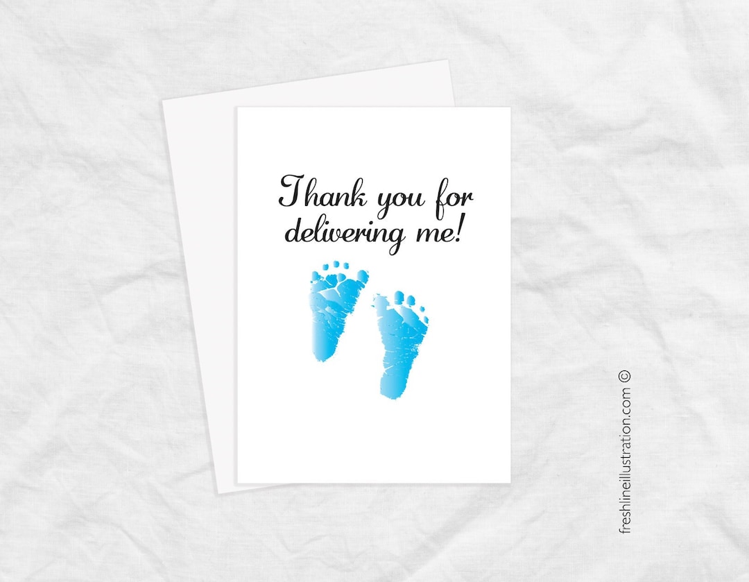 Obgyn Thank You Card Etsy