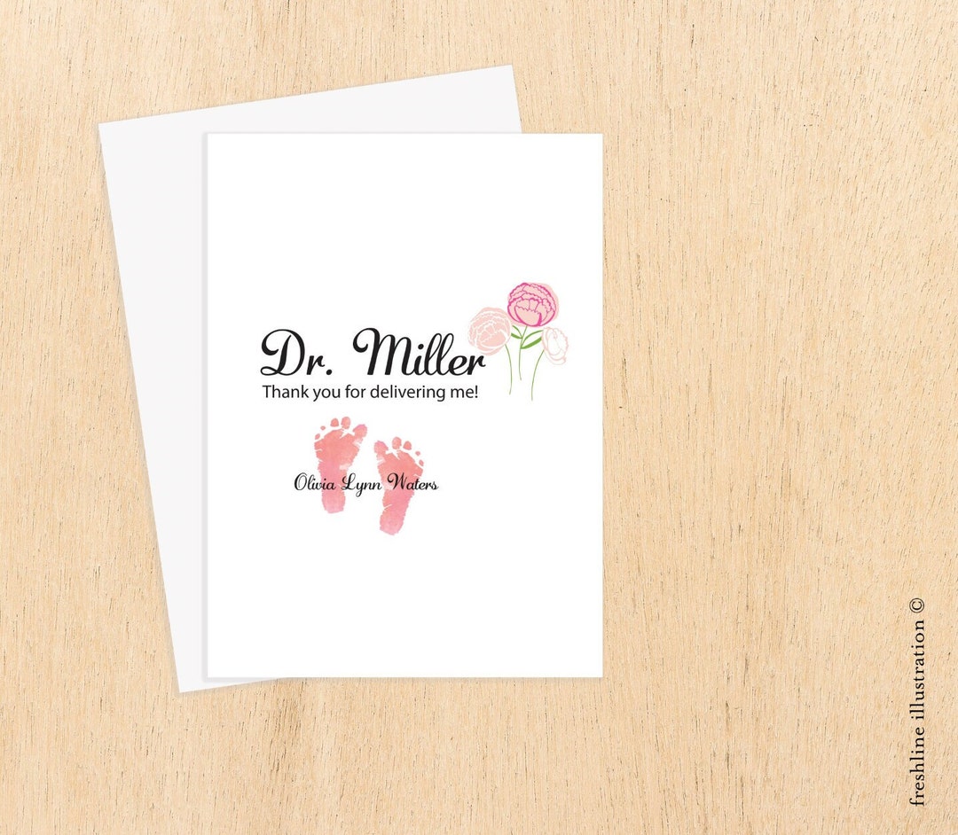 Obgyn Thank You Card Etsy