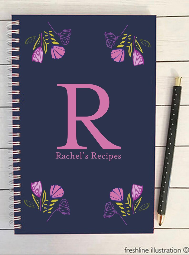 Spiral Bound Recipe Book Recipe Journal Personalized Recipe Etsy