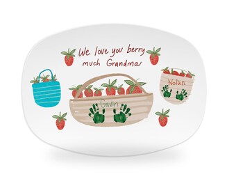 grandma handprint platter