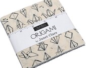 Origami Moda Charm Pack 42 - 5 quot precut fabric quilt squares by Janet Clare