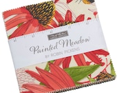 Painted Meadow Moda Charm Pack 42 - 5 quot precut fabric quilt squares by Robin Pickens