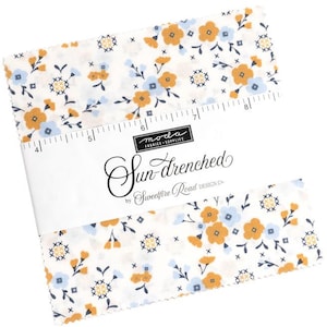 Sun Drenched Moda Charm Pack 42 5-inch precut fabric quilt squares by Sweetfire Road