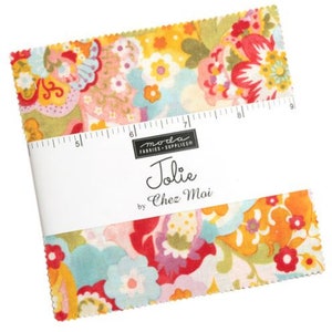 Jolie Moda Charm Pack, 42 -  5&quot; precut fabric quilt squares by Chez Moi