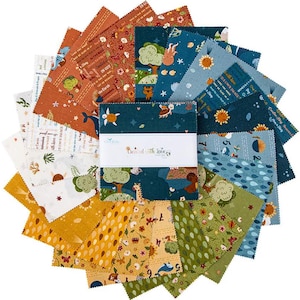 Created With Love Riley Blake 5&quot; Stacker 42 Precut Fabric Quilt Squares by Jennifer Long