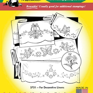 For Decorative Linens Aunt Martha&#39;s Embroidery Transfer Designs