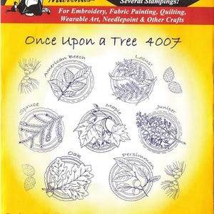 Once Upon A Tree Aunt Martha's Embroidery Transfer Pattern #4007