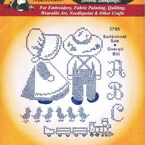 Sunbonnet Sue Bill Aunt Martha's Embroidery Transfer Designs