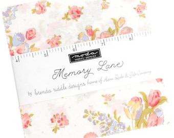 Memory Lane Moda Charm Pack 5-inch Precut Fabric Squares by Brenda Riddle Designs (42 pcs)