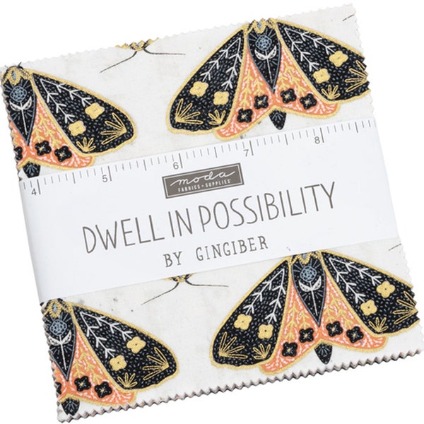 Dwell in Possibility Moda Charm Pack 42 - 5" Precut Fabric Quilt Squares by Gingiber