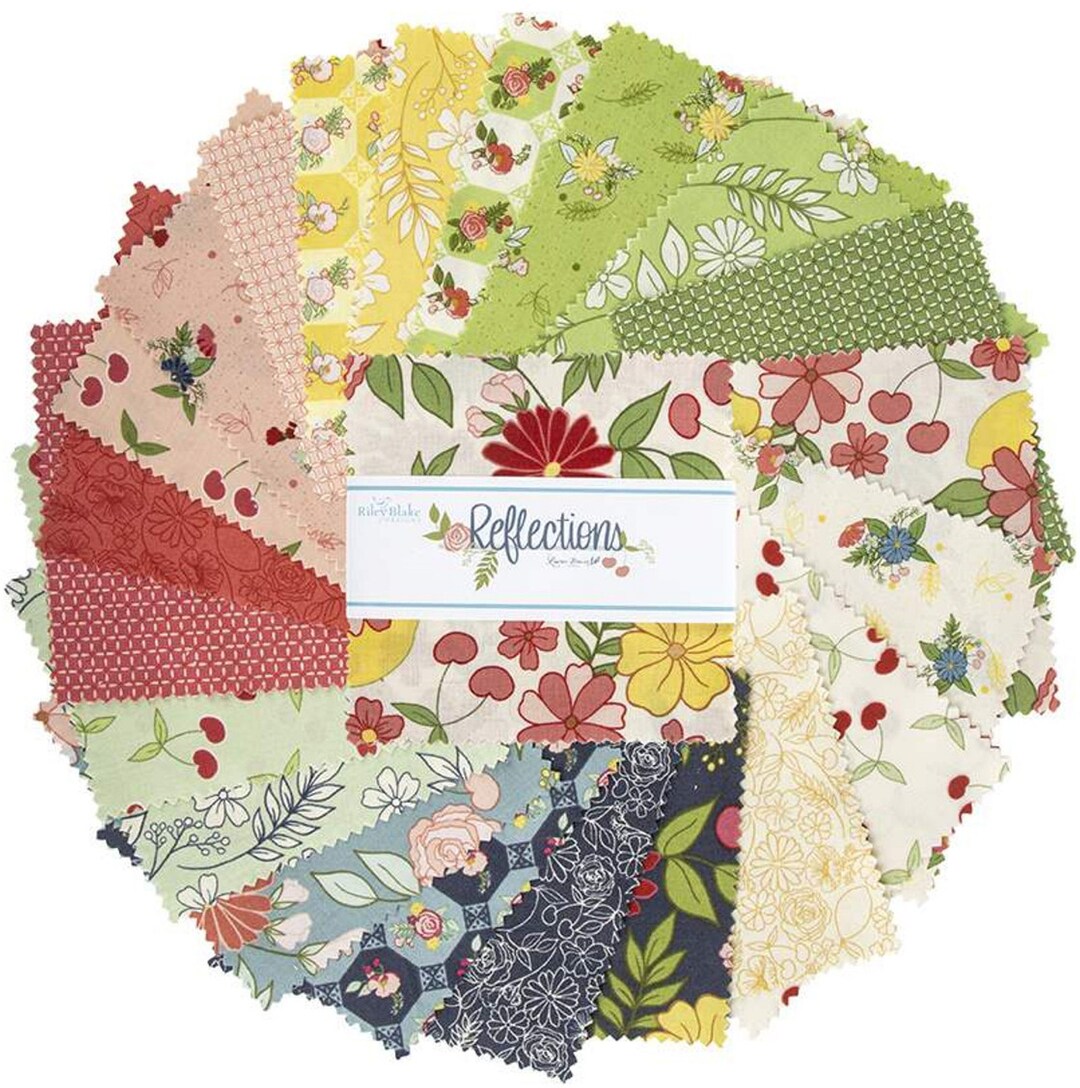 Reflections Riley Blake 5" Stacker 42 Precut Fabric Quilt Squares by ...