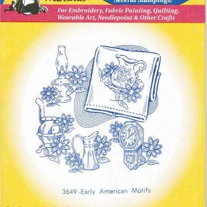 Early American Motifs 3649 Aunt Martha's Embroidery Transfer Designs