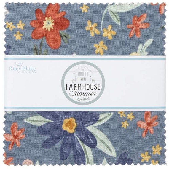 Farmhouse Summer Riley Blake 5 Stacker 42 Precut Fabric Quilt Squares by  Echo Park Paper Co. 