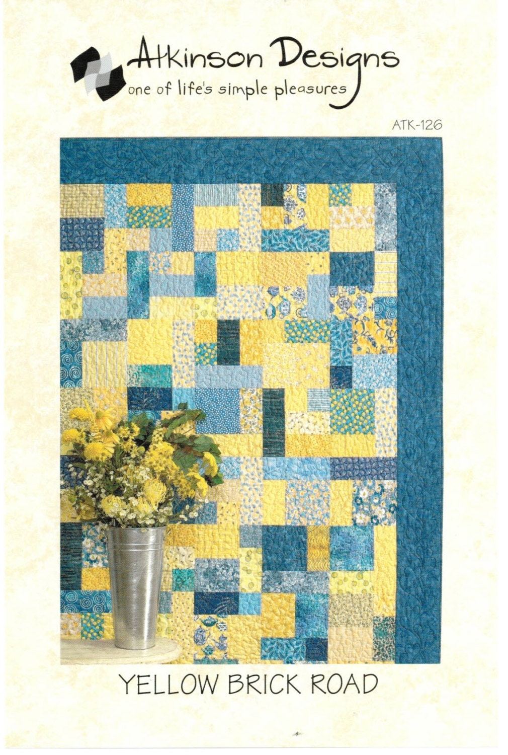 Yellow Brick Road Quilt Pattern by Atkinson Designs Etsy