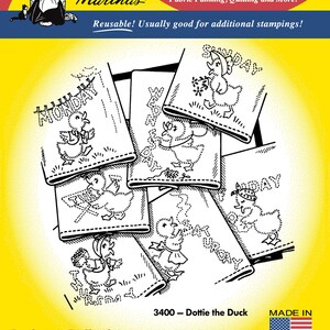 Dottie Duck Aunt Martha's Embroidery Transfer Designs #3400