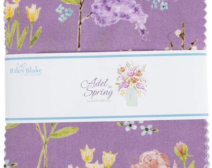 Adel in Spring Riley Blake 5" Stacker 42 Precut Fabric Quilt Squares by ...