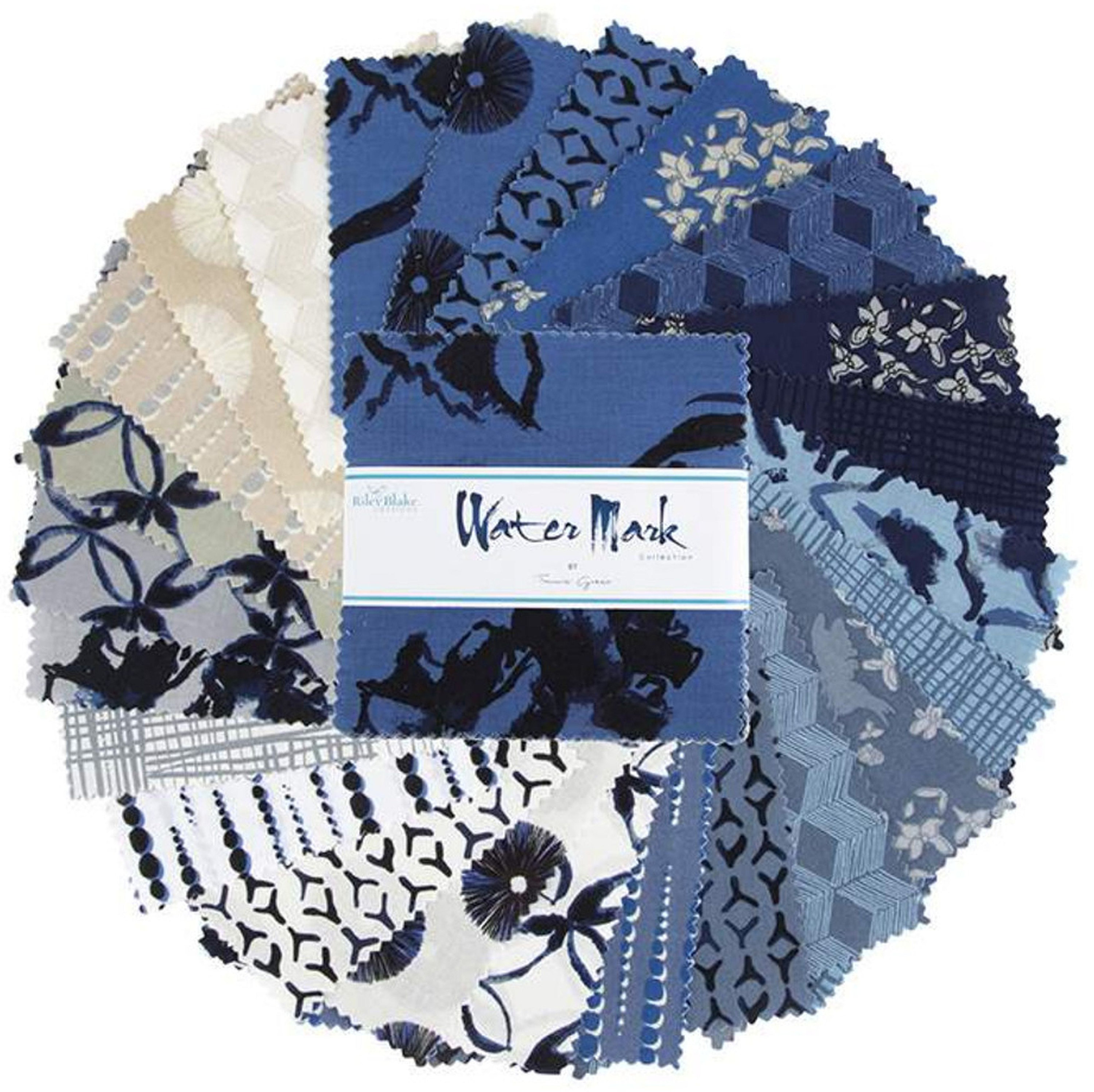Water Mark Riley Blake 5" Stacker 42 Precut Fabric Quilt Squares by ...