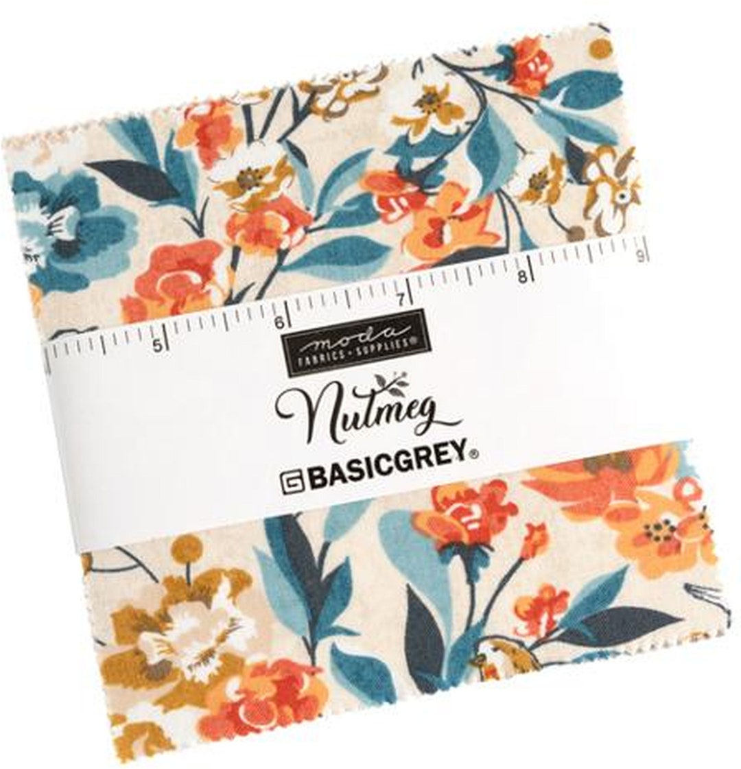 Nutmeg Moda Charm Pack 42 5 Precut Fabric Quilt Etsy