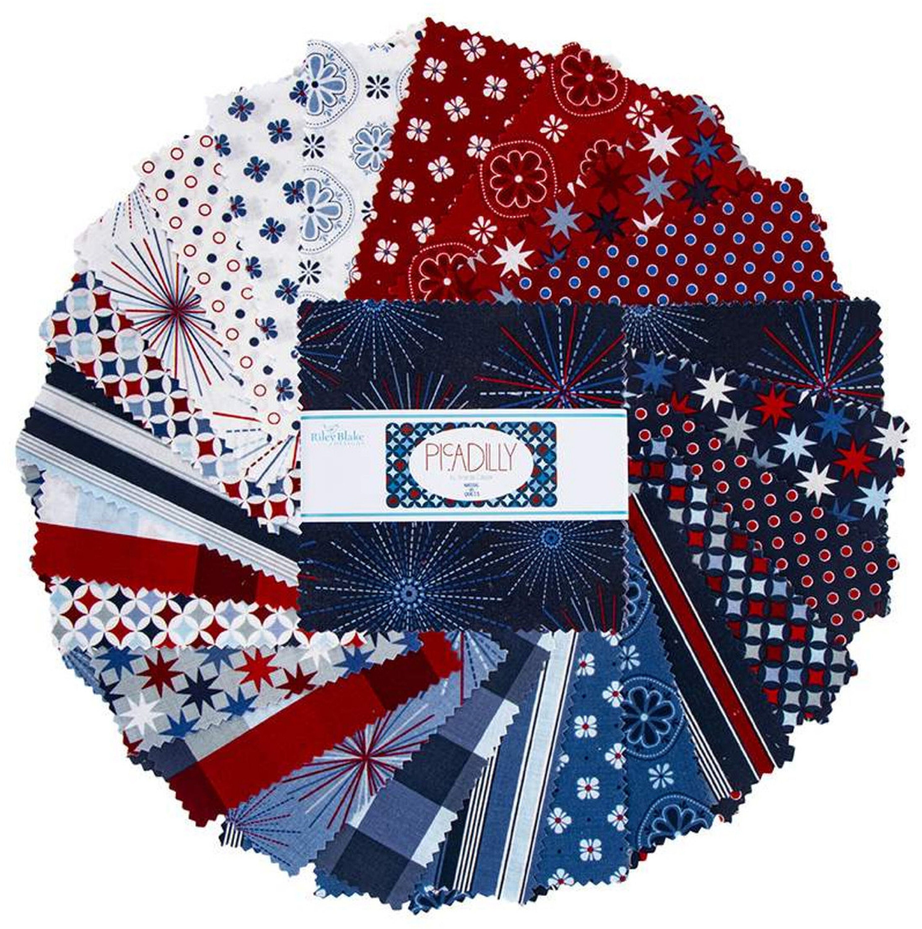 Picadilly Riley Blake 5" Stacker 42 Precut Fabric Quilt Squares by ...