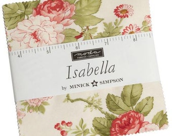 Isabella Moda Charm Pack 42 -  5" precut fabric quilt squares by Minick & Simpson