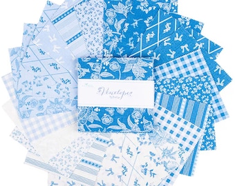 Riley Blake PENELOPE 5-inch Stacker by My Mind's Eye 100% Cotton Precut Fabric Squares (42 pcs)