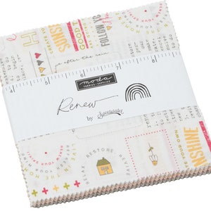 Renew Moda Charm Pack 42 -  5&quot; precut fabric quilt squares by Sweetwater
