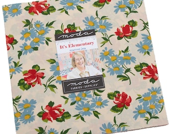 It's Elementary Moda Layer Cake, 42 - 10" precut fabric quilt squares by American Jane