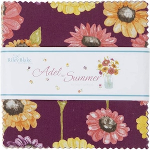 Adel in Summer Riley Blake 5" Stacker 42 Precut Fabric Quilt Squares by Sandy Gervais