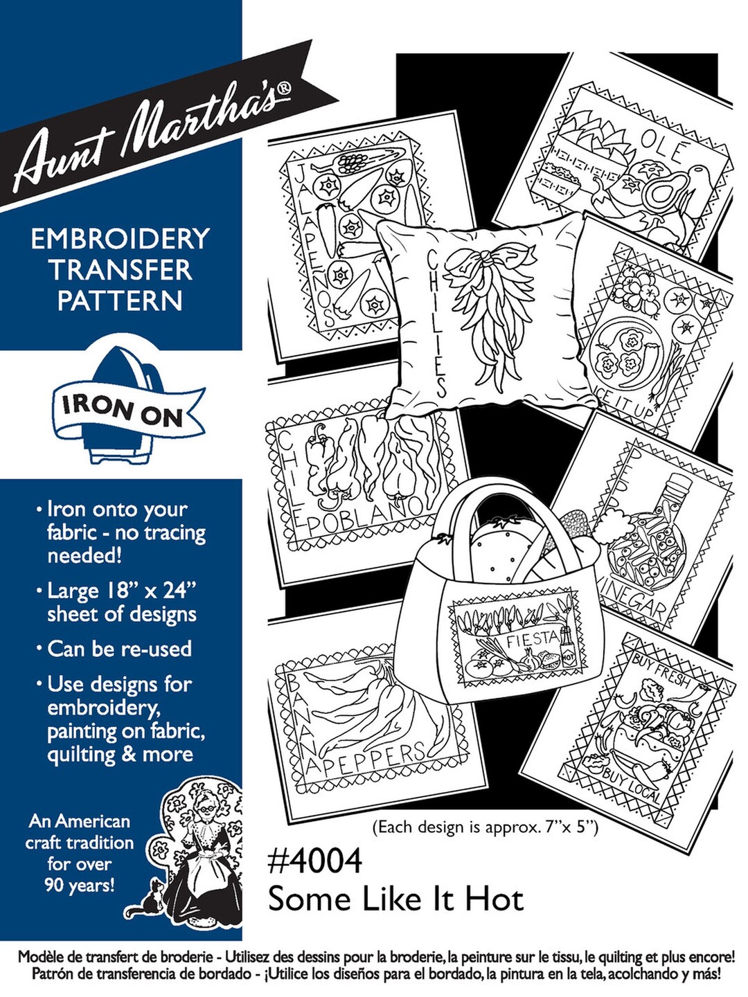 Some Like It Hot Aunt Martha's Embroidery Transfer Designs Pattern - Etsy