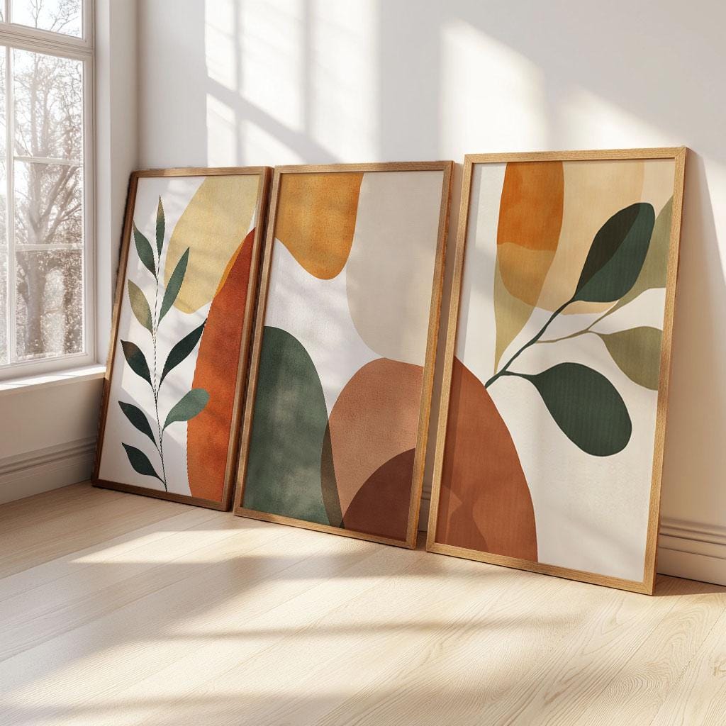 Abstracte Botanische Posters. De Bloemen Die Installatie Van Minimale Druk De Muurkunst Voor De Natuurlijke Lijn Het Kaartbehang Image202142745