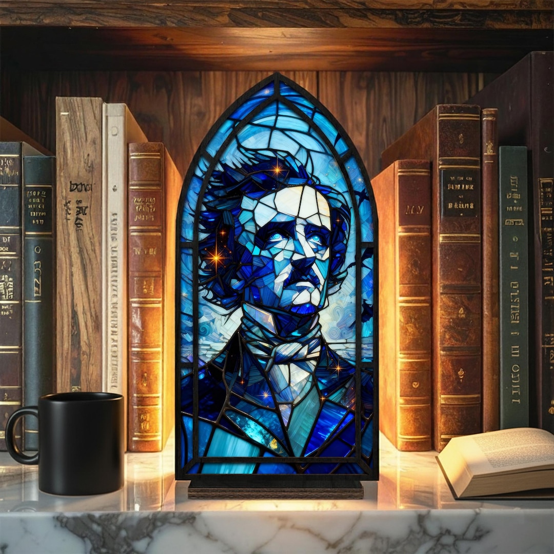 Edgar Allan Poe Book Nook - Dark Academia Literature Gothic Decor - Etsy