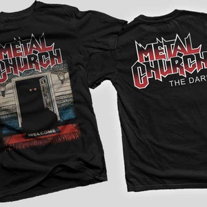 New Dtg/dtf Printed T-shirt - METAL CHURCH- the Dark - Size