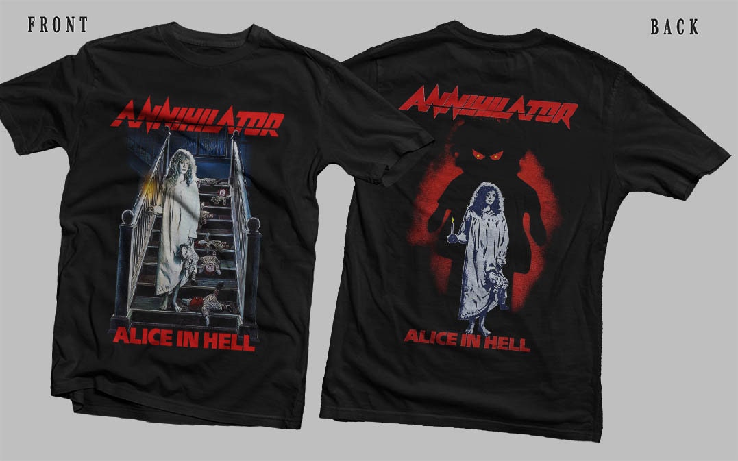 D D P Svcs.,new Dtg/dtf Printed T-shirt -ANNIHILATOR- Alice in