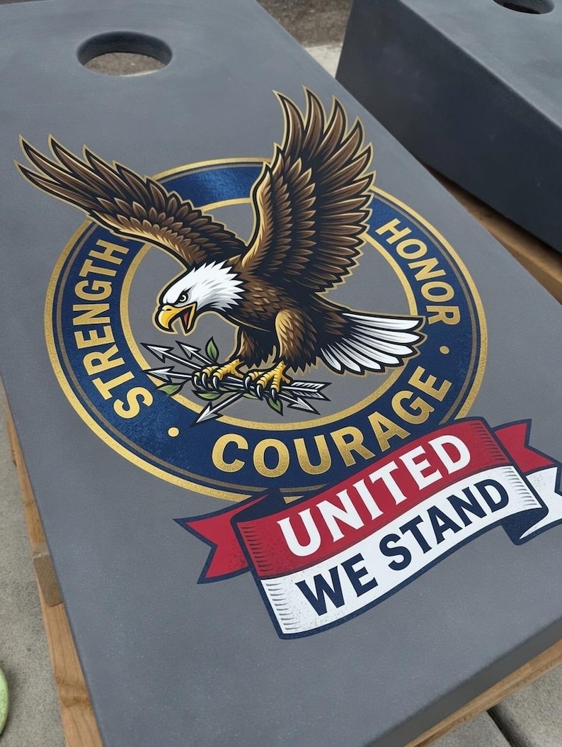 Modern Concrete Cornhole Board Set: Customizable, All-Weather, Durable GFRC (Two Boards) image 15