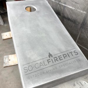 Modern Concrete Cornhole Board Set: Customizable, All-Weather, Durable GFRC (Two Boards) image 10