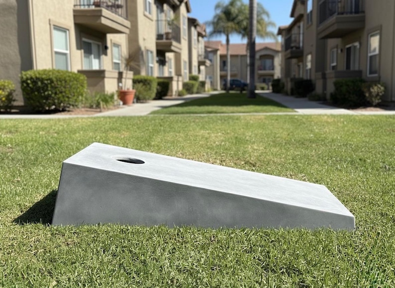 Modern Concrete Cornhole Board Set: Customizable, All-Weather, Durable GFRC (Two Boards) image 2