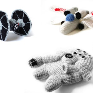 PDF of Star Wars Ships Amigurumi Crochet Patterns Millennium Falcon XWing Tie Fighter image 2