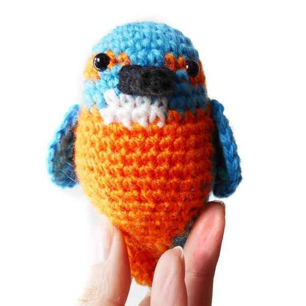 Kingfisher Amigurumi Pattern - Bird Crochet Pattern - PDF