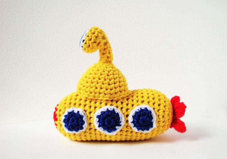 Crochet Pattern Yellow Submarine PDF Amigurumi Pattern image 2