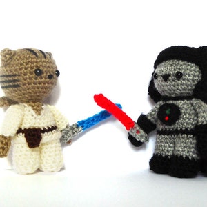 Jedi Cat Amigurumi Pattern Jedi Cat Crochet Doll Pattern image 4