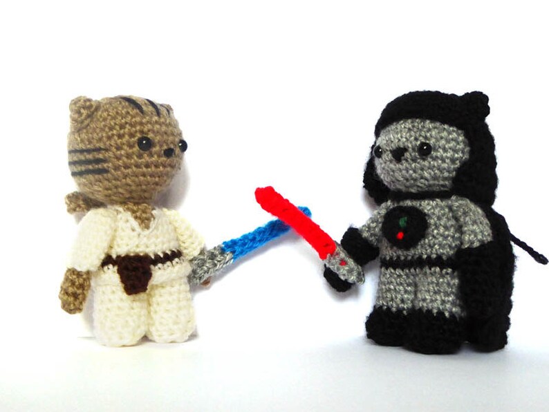 Jedi Cat Amigurumi Pattern Jedi Cat Crochet Doll Pattern image 4