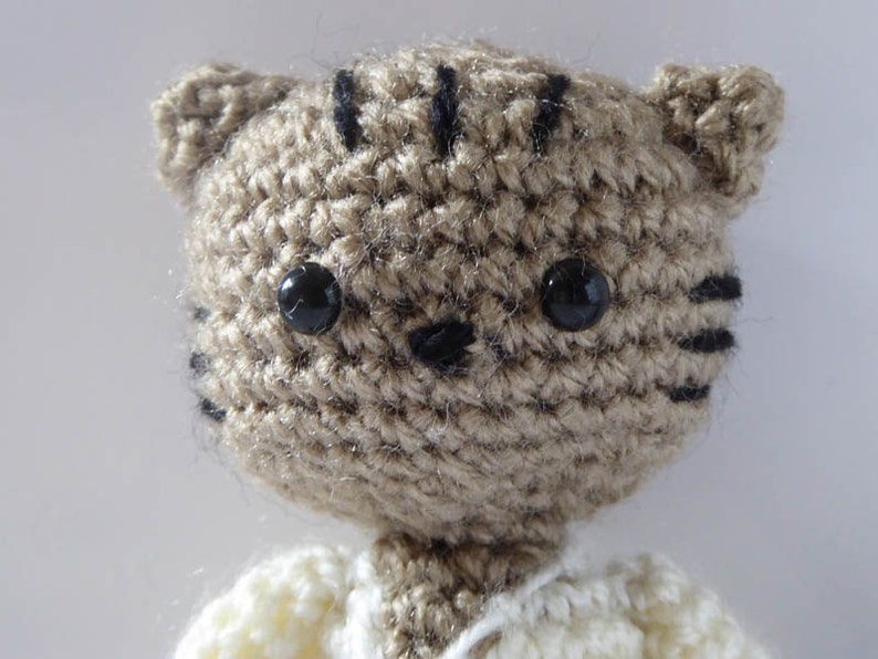 Jedi Cat Amigurumi Pattern Jedi Cat Crochet Doll Pattern image 3