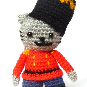 Nutcracker Cat Crochet Pattern Christmas Crochet Amigurumi Cat Pattern image 3