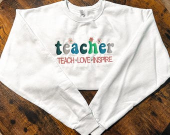 Your Profession customized embroidered crewneck sweatshirt and apparel