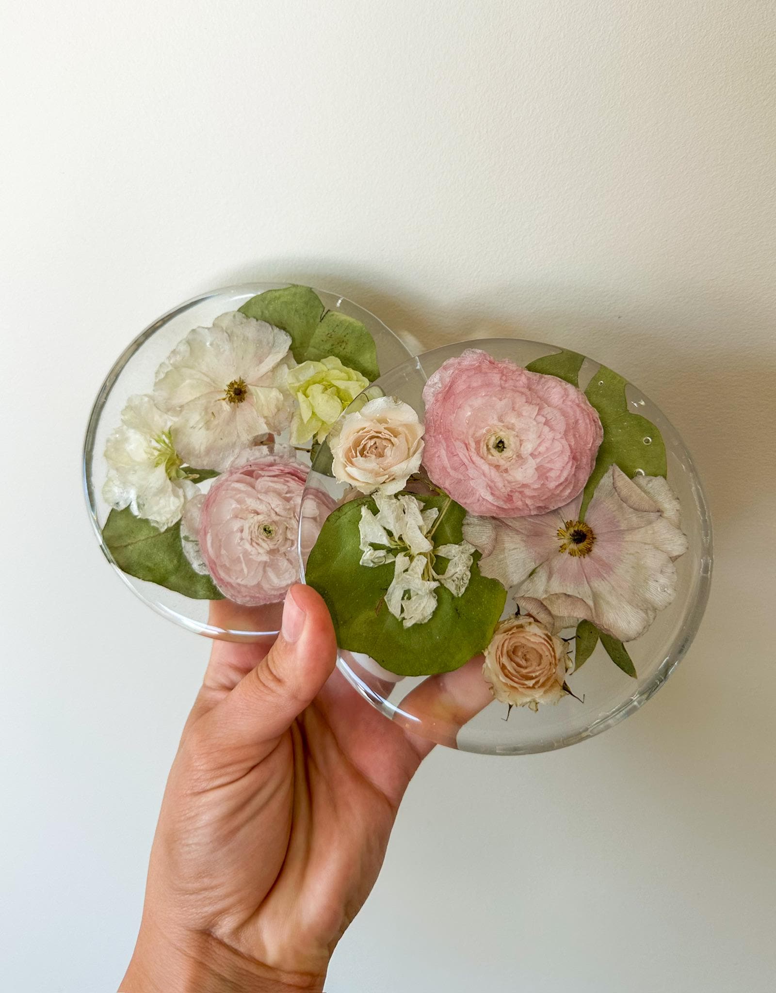 Resin Floral Coasters: Wedding Bouquet Preservation
