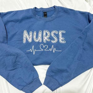 Your Profession customized hand embroidered crewneck sweatshirt and apparel