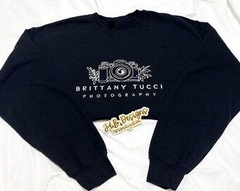 Custom Embroidered Business Logo Crewneck sweatshirt and apparel