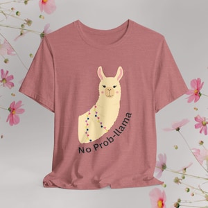 Funny Lama Tshirt, Alpaca Tee, Humorous Animal Shirt, Novelty Llama Top, Gift for Animal Lovers, Unisex Jersey Short Sleeve Tee