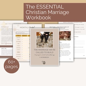 Christian Pre-Marriage Workbook: Faith-Based Couples Bible Study (Digital Download PDF)